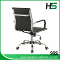 Black bow frame classic PU leather office chair